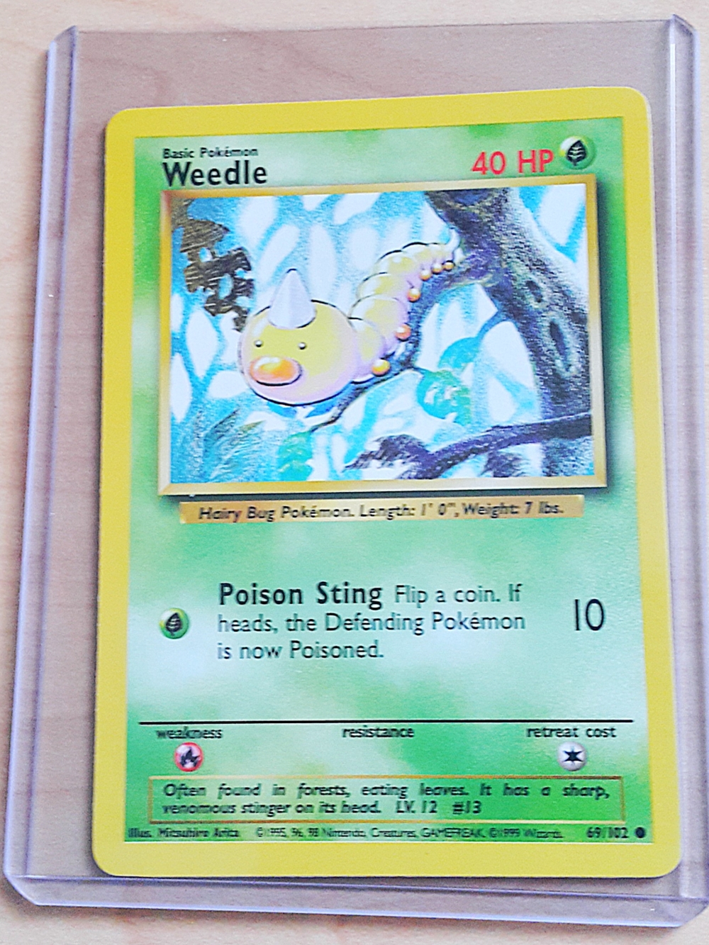 Mint Weedle Pokémon TCG